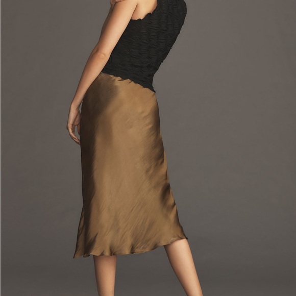 Anthropologie Dresses & Skirts - By-Anthropologie Liquid Shine Bias-Cut Skirt